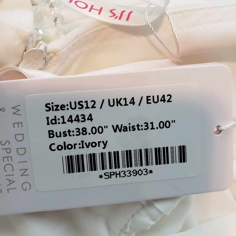 NWT JJ'S HOUSE Wedding dress size 12 - Picture 13 of 15